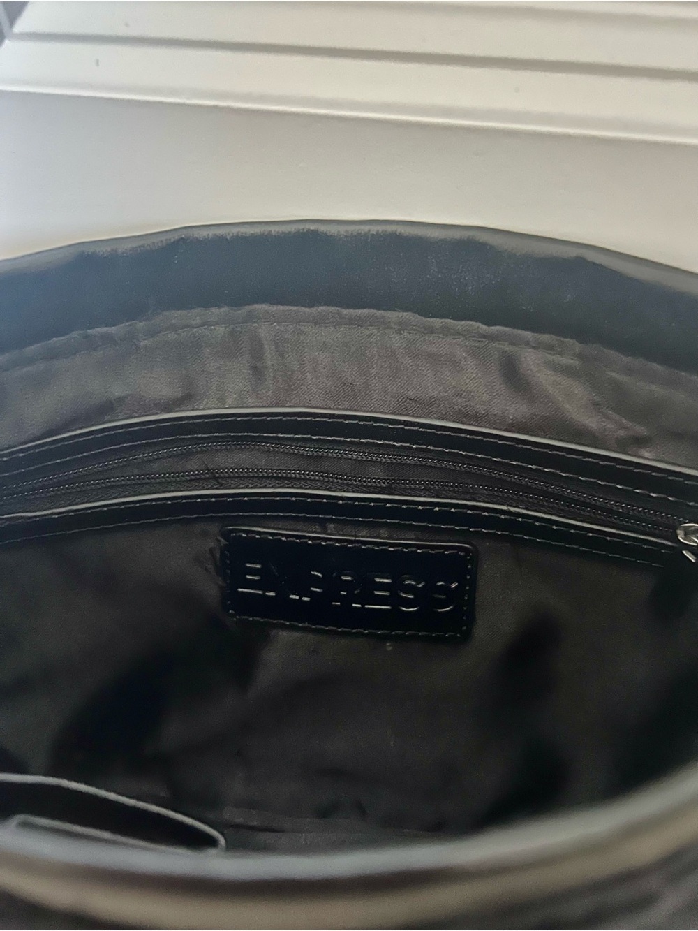 Express Dressy Black Ruffle Clutch - Picture 7 of 13